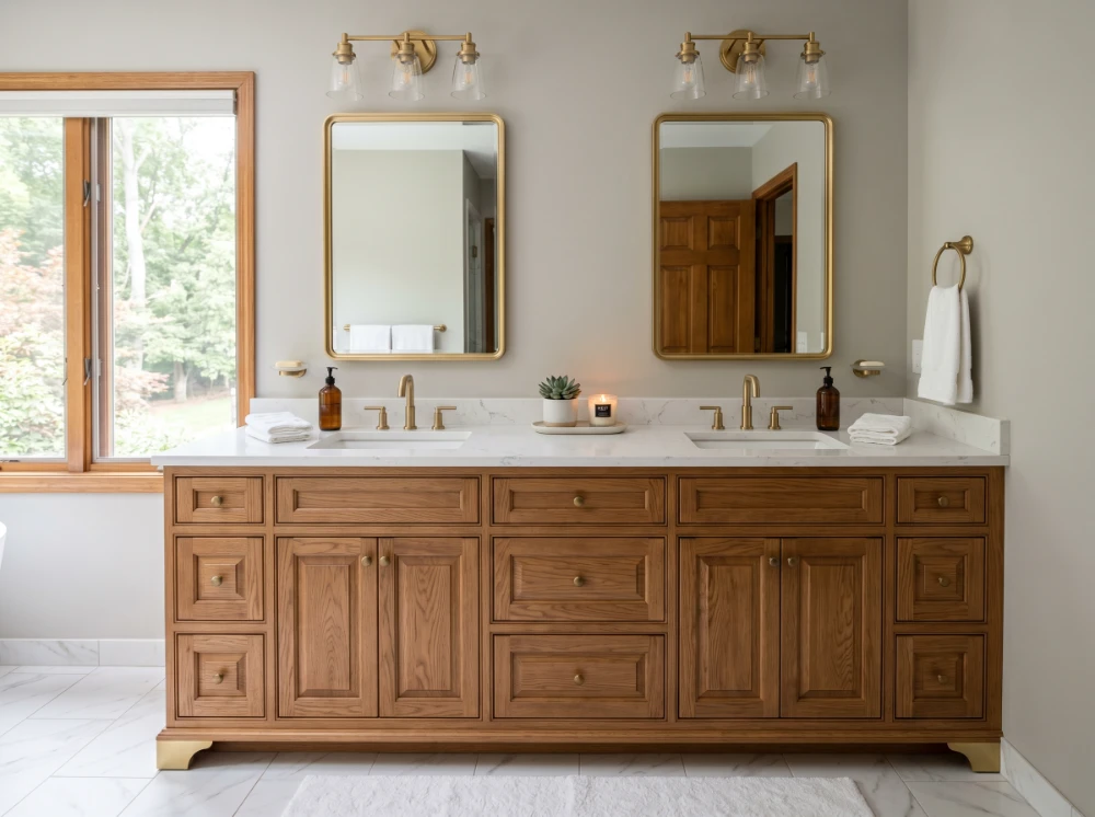 Vanity Installation by Modhome Custom Cabinets in Gaithersburg, MD